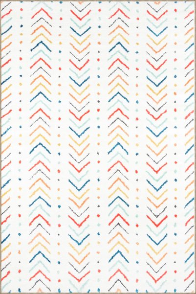 Rugs Modern Halı Multicolored Eccentric Geometric Decorative Carpet and Washa...