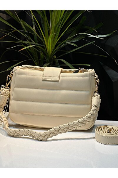 Levidor Levidor Special Color Combination Faux Leather Shoulder Bag - Hand and Arm Detail