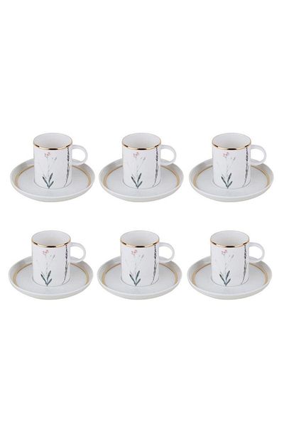 Porland Botanical 6-Person Teacup with Plate 200cc