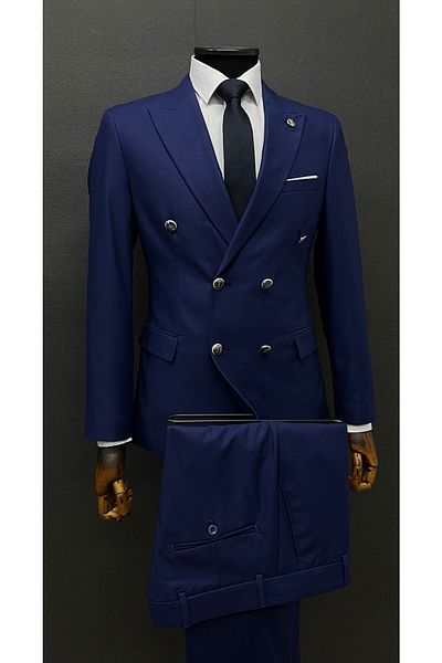 Terziayhan Double-breasted Slim Fit Suit