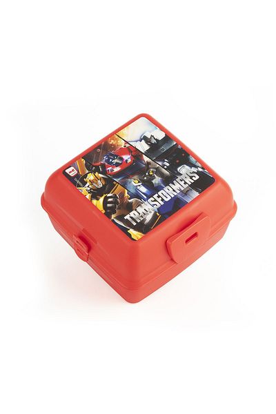 ME TEAM TRANSFORMERS STORAGE CONTAINER SCHOOL FEEDING BOX RED 23663
