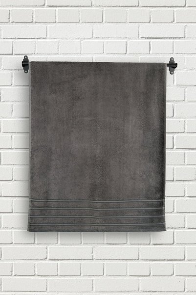 Arelina Textile Bamboo Cloudy Line Anthracite 70x150 Bath Towel