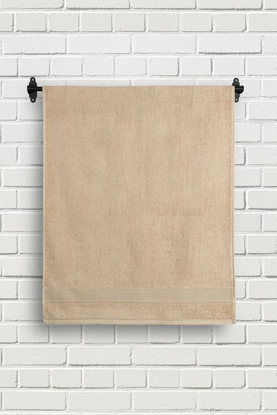 Arelina Textile Bamboo Crystal Border Beige 70x150 Bath Towel