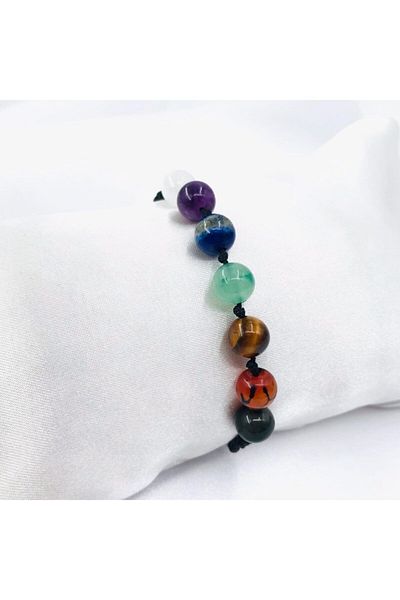 Crystalclem 7 Chakra Natural Stone Bracelet
