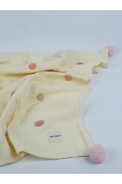Tiny Polka Dot Muslin Baby Blanket