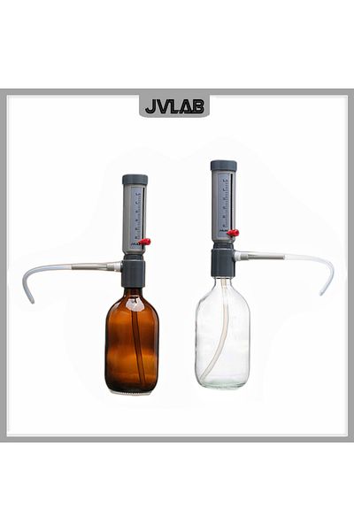 Choice Lab Bottle Top Dispenser Economic Semi-automatic Liquid Dispenser Sleeve Type 5-25 ml Adjustable ...
