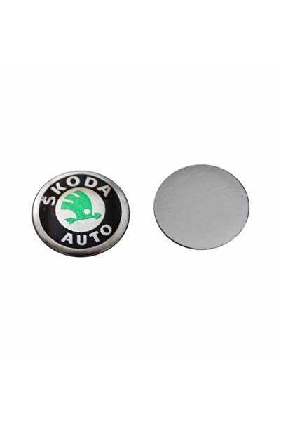 GARDENAUTO Skoda Araç Anahtar Logo Amblemi Kumanda Logo Çap: 14 Mm 2 Adet