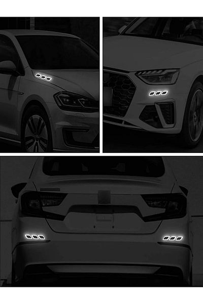 GARDENAUTO Car Motorcycle Reflective Strip Reflective Vehicle Hood Sticker Auto Reflective Warning tape
