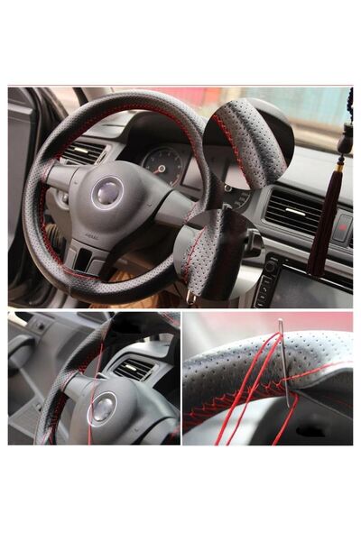 GARDENAUTO Renault Clio 5 2020 Sonrası A Kalite Direksiyon Kılıfı Dikmeli Nok...