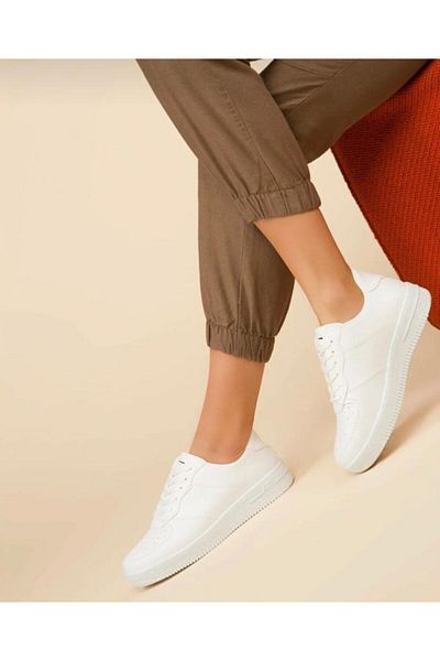 Stil Ayakkabim Unisex Λευκά αθλητικά παπούτσια