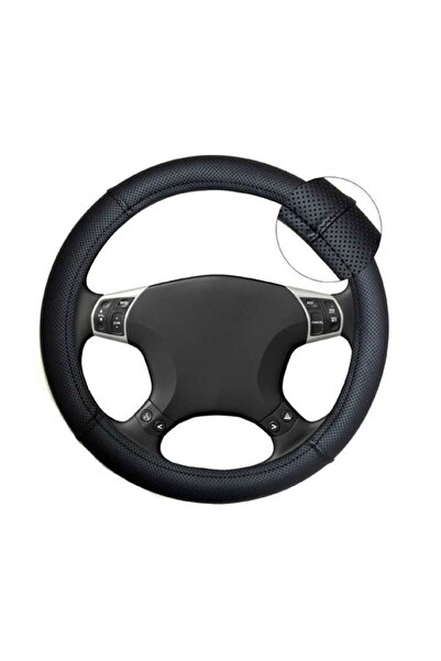 GARDENAUTO Volkswagen Polo 6r 2009-2016 Geçmeli Direksiyon Kılıfı Noktalı Siy...