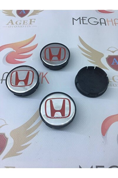 MEGAHAWK Jant Göbeği 58/55 - 4'lü Takım - Honda - Krom Kırmızı