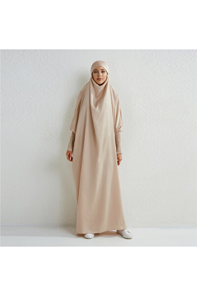 Choice Muslim Abaya Hooded Tuxedo Sleeves One-Piece Prayer Dress Women Jilbab Islamic Clothing Dubai Sa...