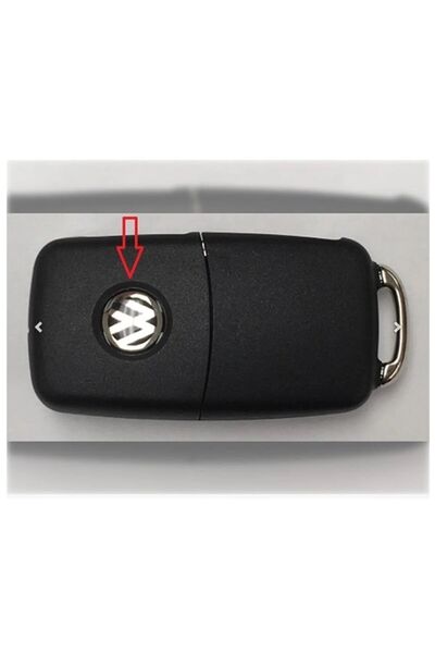 GARDENAUTO Volkswagen Switch Logo 12mm Vw Controller Logo (2 Pieces) 3c0837891a