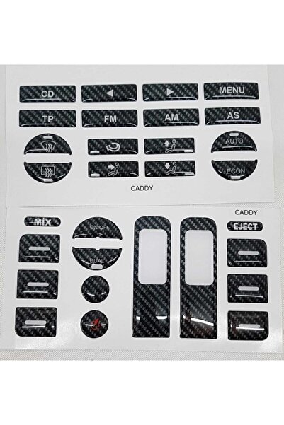 DURU DORUK Volkswagen Tuş Takımı Caddy, Passat B6, Jetta, Golf 5 - Tuş Kaplam...