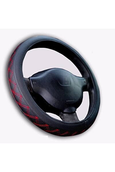 GARDENAUTO Renault Clio 2 1999-2006 A Kalite Geçmeli Direksiyon Kılıfı Kırmız...