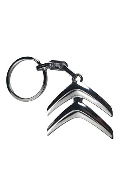 GARDENAUTO Citroen Anahtarlık Metal 3d Metal Otomobil Anahtarlığı - Krom Kapl...