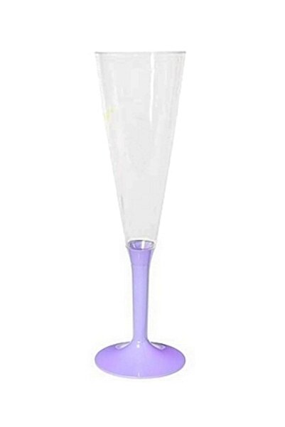 Genel Markalar Plastik Şampanya Kadehi 10 Adet  Lila Renk