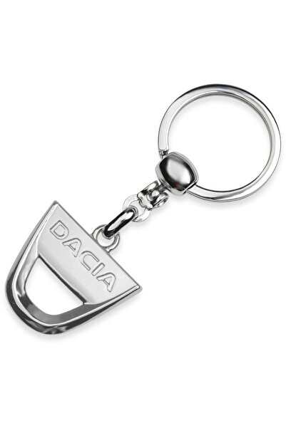 GARDENAUTO داسيا لوجان سيدان سلسلة مفاتيح معدنية ثلاثية الأبعاد من الكروم