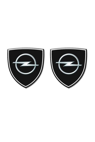 GARDENAUTO Opel Logo Yeni Arma 3d Oto Damla Silikon Sticker Yapıştırma 2 Adet...