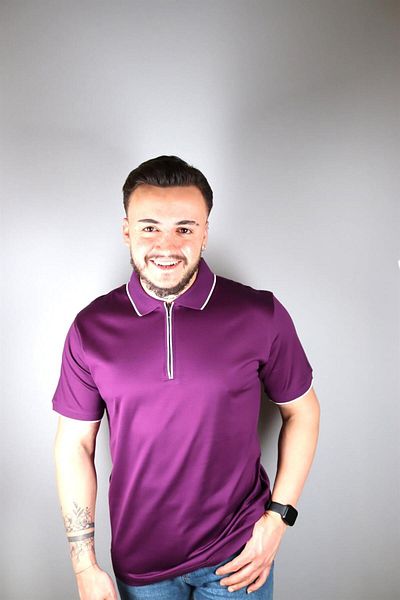 Nehir 231400207 NEHİR BSC ZIPPERED POLO PURPLE