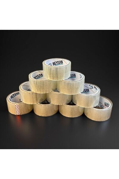 Beysan 6 Adet 60 Metre Akrilik Koli Bandı 45mmx60 Mt Kopmayan Koli Bandı Güçlü Koli Bandı