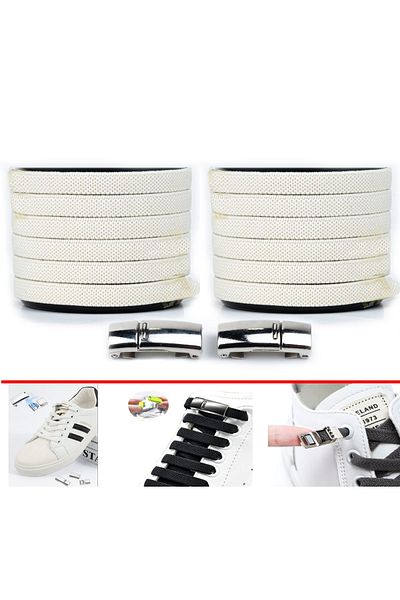 AiryFooT 100 Cm Magnetic Shoelaces - Cream Elastic Laces
