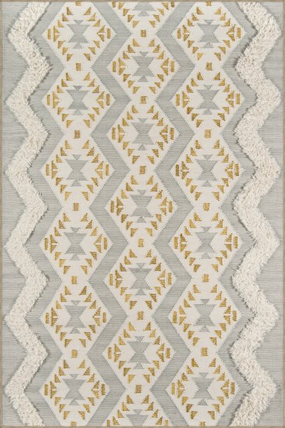 Rugs Modern Halı Covor decorativ cu model „Curge în cruce”, realizat prin teh...