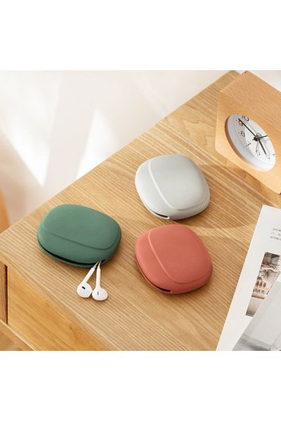 Choice Portable Data Cable Headphone Storage Box Simple Mobile Phone Data Cable Organizing Bag Silicone ...