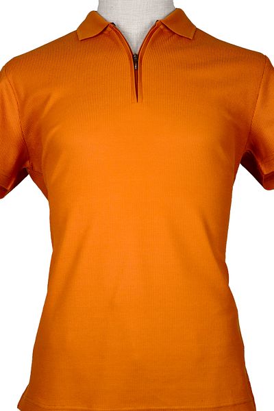 Nehir 241500207   Cinnamon Zippered P. Collar T-Shirt