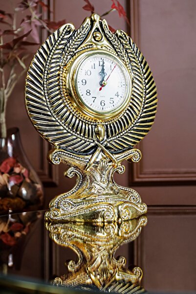 Hac Umre Hediyelik Masa Saati Biblo Lüks Hediyelik Dekoratif Saat Özel Tasarı...