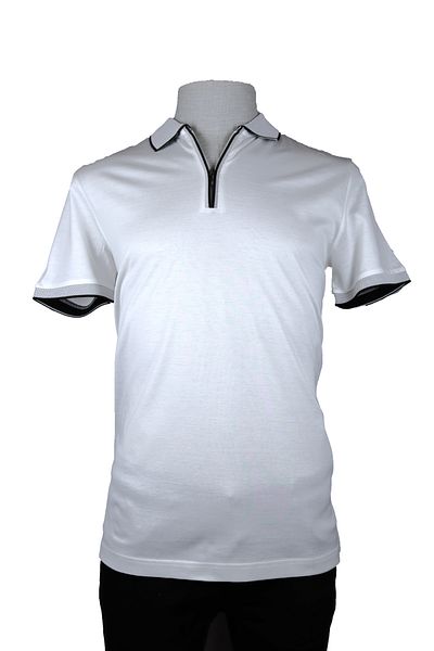 Nehir 241700207   - White Zippered P. Collar T-Shirt