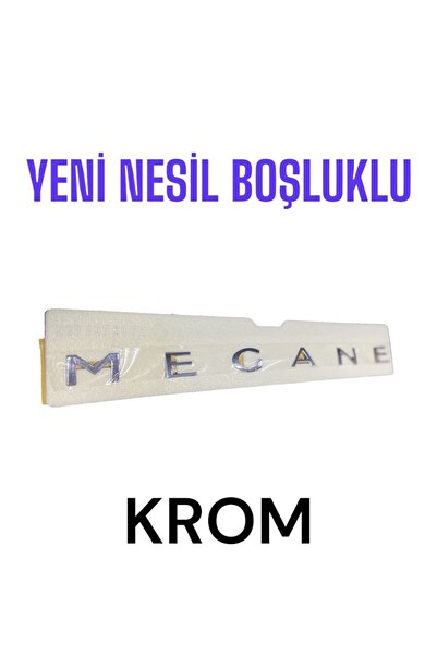 EDEXPORT Yeni Nesil Boşluklu Megane Bagaj Yazısı Krom