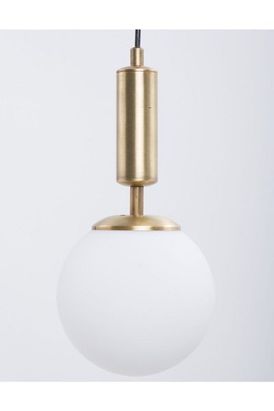 MŞ Aydınlatma Hector Antique Finish White Glass Chandelier
