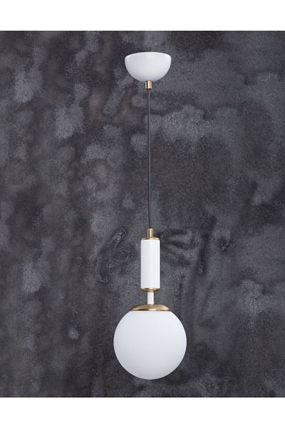 MŞ Aydınlatma Hector White Antique White Glass Chandelier