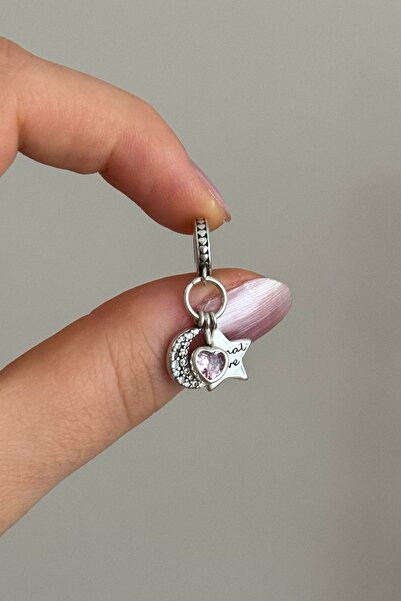 Ceren Eternal Love Kalp&Yıldız&Ay Sallantılı Charm S925