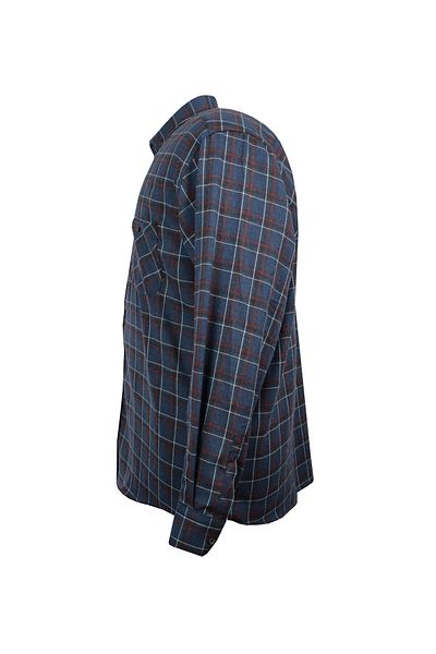 marufshop Ανδρικό βαμβακερό πουκάμισο Ξυλοκόπος Plus Size 125 Weight - Μακρυμάνικο