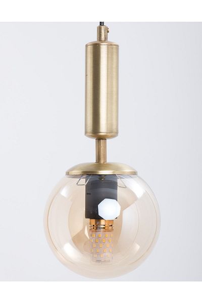 MŞ Aydınlatma Hector Antique Finish Honey Glass Chandelier