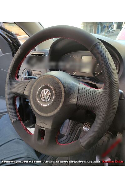 imza direksiyon kılıfı Volkswagen Golf 6 Trend Araca Özel Direksiyon Kılıfı