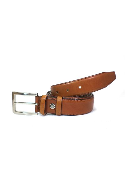 MENTOR REGALO Tan Colored Large Size Δερμάτινη Ζώνη - 83004 Classic Model