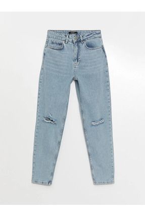 LC Waikiki XSIDE Yuksek Bel Mom Fit Y rt k Detayl Kad n Jean Pantolon Fiyat Yorumlar Trendyol