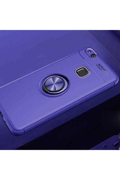 halkhouse Huawei P10 Lite Uyumlu Kılıf Auto Focus Yüzüklü Standlı Ravel Silik...