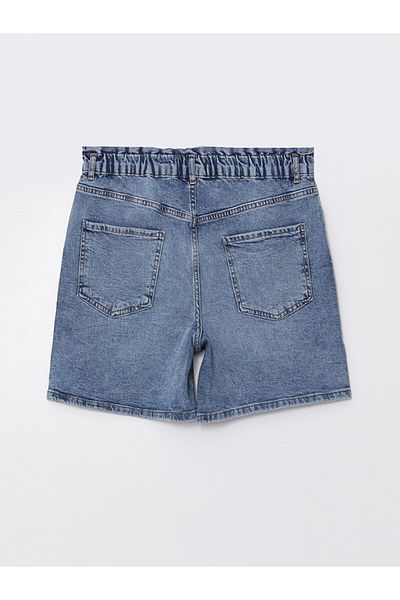 LC Waikiki Skinny Fit Women's Jean Shorts - Elastic Waist