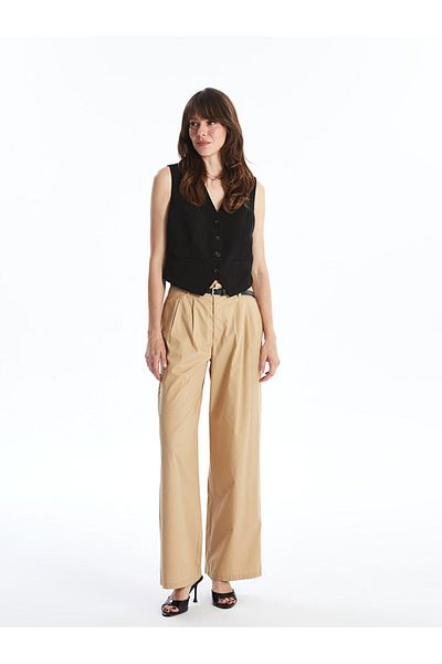LC Waikiki Bequeme, taillierte Damenhose mit Gürtel
