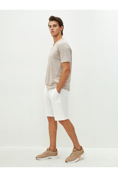 LC Waikiki Men's Knitted Shorts - Standard Fit