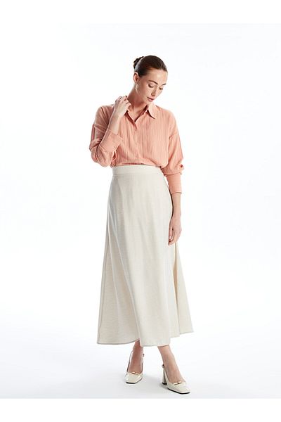 LC Waikiki Women's Straight Skirt - Elastic Waist