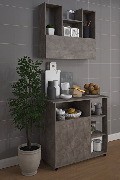 moka park avm Angela Çok Amaçlı Ikili Dolap Kapaklı Bölmeli Dolap