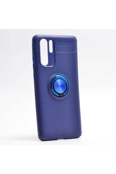 halkhouse Huawei P30 Pro Uyumlu Kılıf Auto Focus Yüzüklü Standlı Ravel Siliko...