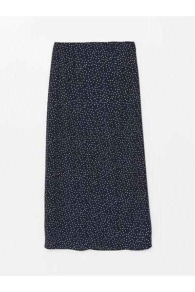 LC Waikiki Polka Dot Damenrock – Taille mit Reißverschluss