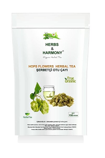 Herbs & Harmony Hops Flowers Herbal Tea Şerbetçi Otu Bitki Çayı 150 gram